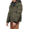imageLevis Mens Performance Hooded Puffer Trucker Jacket Regular ampamp Big ampamp Tall SizesOlive Solid