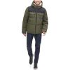 imageLevis Mens Performance Hooded Puffer Trucker Jacket Regular ampamp Big ampamp Tall SizesOliveBlack