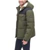 imageLevis Mens Performance Hooded Puffer Trucker Jacket Regular ampamp Big ampamp Tall SizesOliveBlack