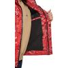imageLevis Mens Performance Hooded Puffer Trucker Jacket Regular ampamp Big ampamp Tall SizesRed Bandana