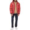 imageLevis Mens Performance Hooded Puffer Trucker Jacket Regular ampamp Big ampamp Tall SizesRed Bandana