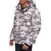 imageLevis Mens Performance Hooded Puffer Trucker Jacket Regular ampamp Big ampamp Tall SizesWhite Camouflage
