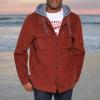 imageLevis Mens Plaid Sherpa Lined Hooded Shirt Jacket Regular ampamp Big ampamp Tall SizesRust Corduroy