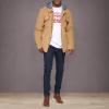imageLevis Mens Plaid Sherpa Lined Hooded Shirt Jacket Regular ampamp Big ampamp Tall SizesTan Corduroy