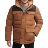 imageLevis Mens Arctic Cloth Quilted Lined Performance ParkaWorker BrownDark Brown