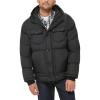 imageLevis Mens Performance Hooded Puffer Trucker Jacket Regular ampamp Big ampamp Tall SizesBlack Solid