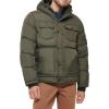 imageLevis Mens Performance Hooded Puffer Trucker Jacket Regular ampamp Big ampamp Tall SizesOlive Solid