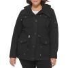 imageLevis Womens Lightweight Cotton Military Jacket Standard ampamp Plus SizesDark Black