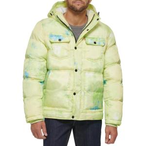 imageLevis Mens Performance Hooded Puffer Trucker Jacket Regular ampamp Big ampamp Tall SizesTiedye
