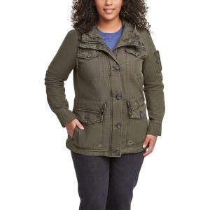 imageLevis Womens Lightweight Cotton Military Jacket Standard ampamp Plus SizesArmy Green