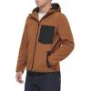 imageLevis Mens WaterResistant Soft Shell Active Hooded JacketNew Brown