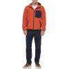 imageLevis Mens WaterResistant Soft Shell Active Hooded JacketOrangeNavy