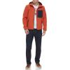 imageLevis Mens WaterResistant Soft Shell Active Hooded JacketOrangeNavy