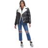 imageLevis Womens Breanna Faux Fur Puffer Jacket Standard ampamp Plus SizesBlack Faux Fur Trimmed Moto