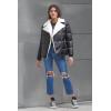 imageLevis Womens Breanna Faux Fur Puffer Jacket Standard ampamp Plus SizesBlack Faux Fur Trimmed Moto