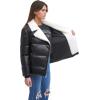 imageLevis Womens Breanna Faux Fur Puffer Jacket Standard ampamp Plus SizesBlack Faux Fur Trimmed Moto
