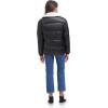 imageLevis Womens Breanna Faux Fur Puffer Jacket Standard ampamp Plus SizesBlack Faux Fur Trimmed Moto