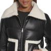 imageLevis Womens Breanna Faux Fur Puffer Jacket Standard ampamp Plus SizesBlack Faux Leather Sherpa Pocket