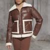 imageLevis Womens Breanna Faux Fur Puffer Jacket Standard ampamp Plus SizesBrown Faux Leather Sherpa Pocket