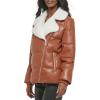 imageLevis Womens Breanna Faux Fur Puffer Jacket Standard ampamp Plus SizesCamel Faux Fur Trimmed Moto