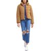 imageLevis Womens Breanna Faux Fur Puffer Jacket Standard ampamp Plus SizesChestnut Sherpa