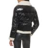 imageLevis Womens Breanna Faux Fur Puffer Jacket Standard ampamp Plus SizesPearlized Black Sherpa Pocket