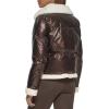 imageLevis Womens Breanna Faux Fur Puffer Jacket Standard ampamp Plus SizesPearlized Brown Sherpa Pocket