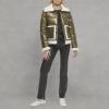 imageLevis Womens Breanna Faux Fur Puffer Jacket Standard ampamp Plus SizesPearlized Olive Sherpa Pocket