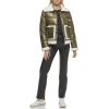imageLevis Womens Breanna Faux Fur Puffer Jacket Standard ampamp Plus SizesPearlized Olive Sherpa Pocket