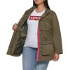 imageLevis Womens Four Pocket Cotton Military JacketOlivePink