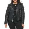 imageLevis Womens Vegan Leather 538 Moto Jacket Regular ampamp Plus SizeBlack