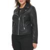 imageLevis Womens Vegan Leather 538 Moto Jacket Regular ampamp Plus SizeBlack