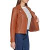 imageLevis Womens Vegan Leather 538 Moto Jacket Regular ampamp Plus SizeCamel