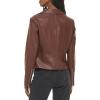 imageLevis Womens Vegan Leather 538 Moto Jacket Regular ampamp Plus SizeChocolBrown