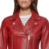 imageLevis Womens Vegan Leather 538 Moto Jacket Regular ampamp Plus SizeDeep Red