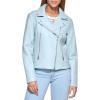 imageLevis Womens Vegan Leather 538 Moto Jacket Regular ampamp Plus SizeDusty Blue