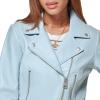 imageLevis Womens Vegan Leather 538 Moto Jacket Regular ampamp Plus SizeDusty Blue