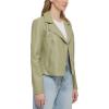 imageLevis Womens Vegan Leather 538 Moto Jacket Regular ampamp Plus SizeGrnCha