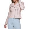 imageLevis Womens Vegan Leather 538 Moto Jacket Regular ampamp Plus SizePeach Blossom