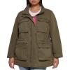 imageLevis Womens Four Pocket Cotton Military JacketOlivePink