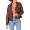 imageLevis Womens Vegan Leather 538 Moto Jacket Regular ampamp Plus SizeChocolBrown