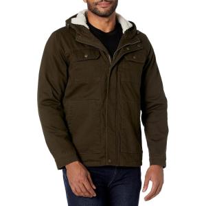 imageLevis Mens Legacy Washed Cotton Hooded Military JacketOlive