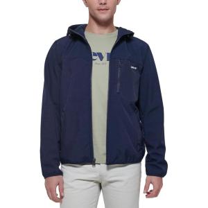 imageLevis Mens WaterResistant Soft Shell Active Hooded JacketNavy