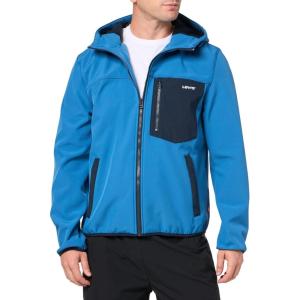 imageLevis Mens WaterResistant Soft Shell Active Hooded JacketNew Blue