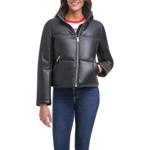 imageLevis Womens Breanna Faux Fur Puffer Jacket Standard ampamp Plus SizesBlack