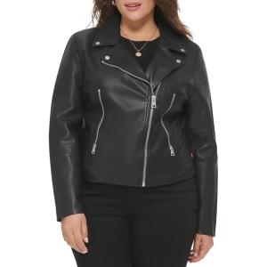 imageLevis Womens Vegan Leather 538 Moto Jacket Regular ampamp Plus SizeBlack