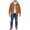 imageLevis Mens Workwear Cotton Canvas Hooded Bomber Jacket Regular ampamp Big ampamp Tall SizesBrown