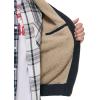 imageLevis Mens Workwear Cotton Canvas Hooded Bomber Jacket Regular ampamp Big ampamp Tall SizesNavy Welt Pockets Sherpa