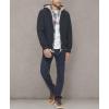 imageLevis Mens Workwear Cotton Canvas Hooded Bomber Jacket Regular ampamp Big ampamp Tall SizesNavy Welt Pockets Sherpa