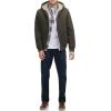 imageLevis Mens Workwear Cotton Canvas Hooded Bomber Jacket Regular ampamp Big ampamp Tall SizesOlive